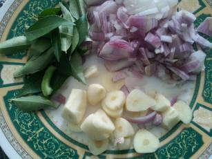 Onion ,Garlic chopped