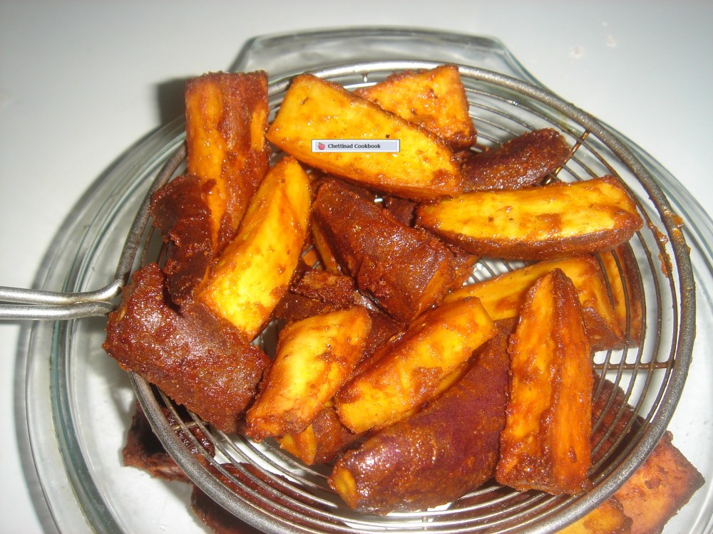 Sweet potato chilli fry