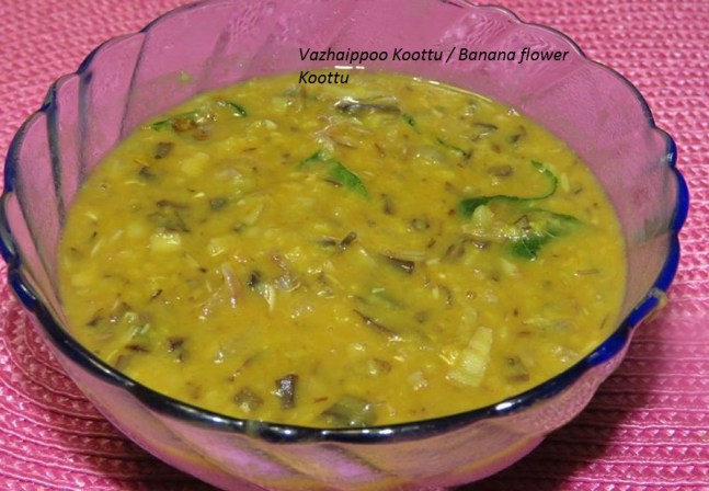 Vazhaippoo kootu banana flower kootu