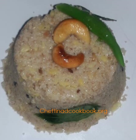 Wheat Rava Pongal