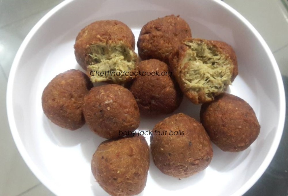 Baby jack fruit balls