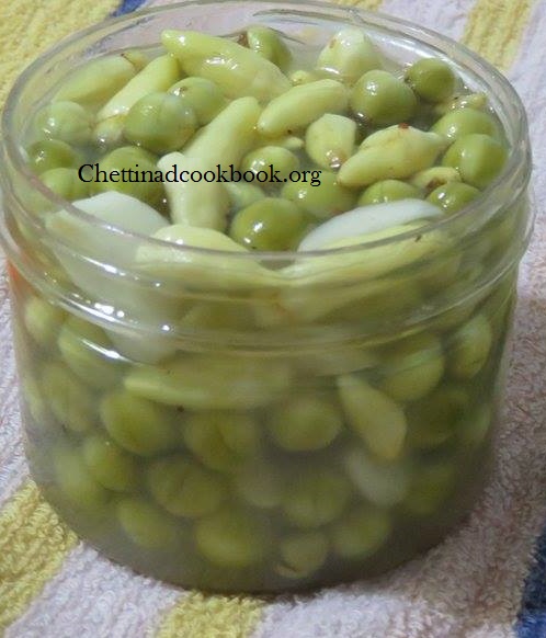 Turkey berry pickle with white chilli