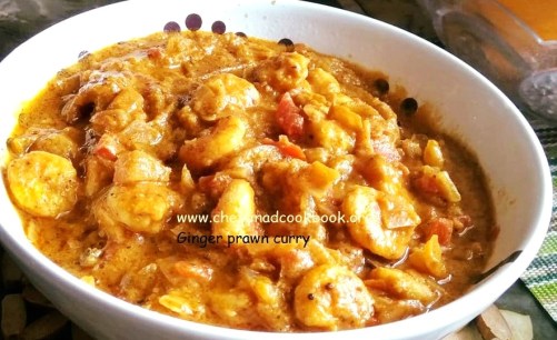 Ginger prawn curry